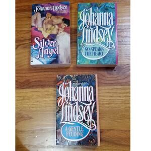 Johanna Lindsey LOT Silver Angel A Gentle Feuding So Speaks The Heart